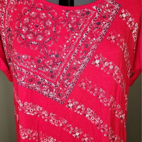 Styleâ&âCo.âPaisley FlagâGraphicâT-ShirtâSzâXL - Picture 4 of 9